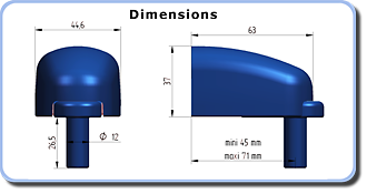 dimensions gond portail alu