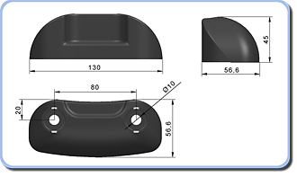 butee portail automatique dimensions